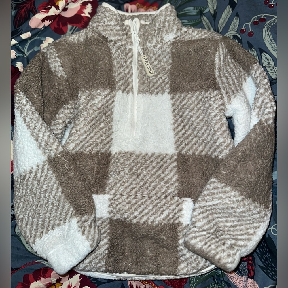 Little Bipsy Teddy Bear Plaid Jacket